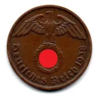 Alemanha - 2° Guerra - 1938A - 2 Reichspfennig
