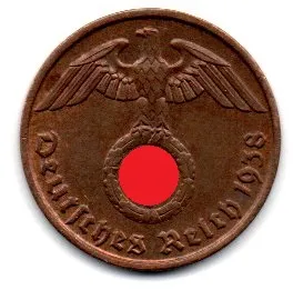 Alemanha - 2° Guerra - 1938J - 2 Reichspfennig