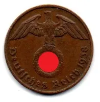 Alemanha - 2° Guerra - 1938E - 2 Reichspfennig