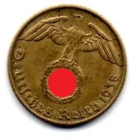 Alemanha - 2° Guerra - 1938E - 5 Reichspfennig
