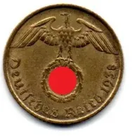 Alemanha - 2° Guerra - 1938A - 5 Reichspfennig
