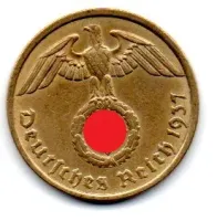 Alemanha - 2° Guerra - 1937A - 10 Reichspfennig