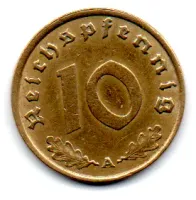 Alemanha - 2° Guerra - 1937A - 10 Reichspfennig - Foto 2