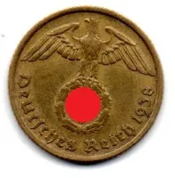 Alemanha - 2° Guerra - 1938G - 10 Reichspfennig
