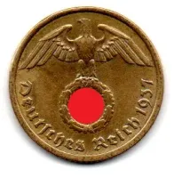 Alemanha - 2° Guerra - 1937A - 10 Reichspfennig