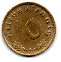 Alemanha - 2° Guerra - 1937A - 10 Reichspfennig - Foto 2