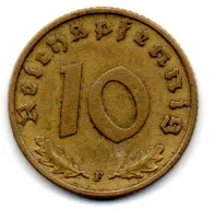 Alemanha - 2° Guerra - 1938F - 10 Reichspfennig - Foto 2