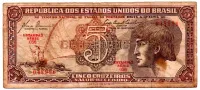 C111 - 5 Cruzeiros - Série 056 - Índio - Data: 1961 - BC