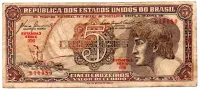 C111 - 5 Cruzeiros - Série 056 - Índio - Data: 1961 - MBC