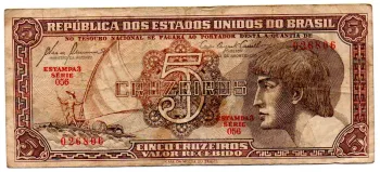 C111 - 5 Cruzeiros - Série 056 - Índio - Data: 1961 - MBC