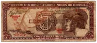 C111 - 5 Cruzeiros - Série 056 - Índio - Data: 1961 - BC