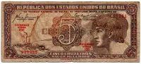 C111 - 5 Cruzeiros - Série 056 - Índio - Data: 1961 - R