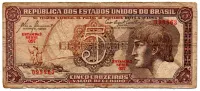 C111 - 5 Cruzeiros - Série 057 - Índio - Data: 1961 - R