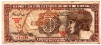 C111 - 5 Cruzeiros - Série 058 - Índio - Data: 1961 - MBC