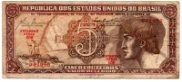 C111 - 5 Cruzeiros - Série 058 - Índio - Data: 1961 - UTG