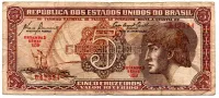 C111 - 5 Cruzeiros - Série 059 - Índio - Data: 1961 - BC