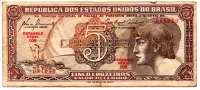 C111 - 5 Cruzeiros - Série 059 - Índio - Data: 1961 - R