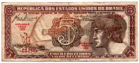 C111 - 5 Cruzeiros - Série 059 - Índio - Data: 1961 - BC