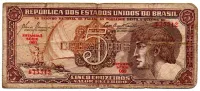 C111 - 5 Cruzeiros - Série 060 - Índio - Data: 1961 - UTG