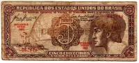C111 - 5 Cruzeiros - Série 060 - Índio - Data: 1961 - UTG