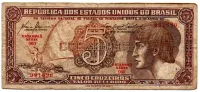 C111 - 5 Cruzeiros - Série 060 - Índio - Data: 1961 - UTG