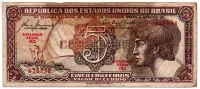 C111 - 5 Cruzeiros - Série 061 - Índio - Data: 1961 - R
