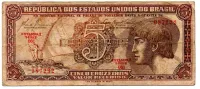 C111 - 5 Cruzeiros - Série 061 - Índio - Data: 1961 - BC