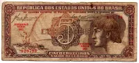 C111 - 5 Cruzeiros - Série 061 - Índio - Data: 1961 - R