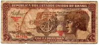 C111 - 5 Cruzeiros - Série 062 - Índio - Data: 1961 - UTG