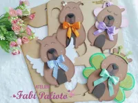 G1.821  Gabarito de Moldes  em MDF  Capivara Fofa Grande - Foto 2