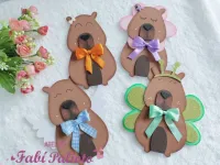 G1.821  Gabarito de Moldes  em MDF  Capivara Fofa Grande - Foto 3