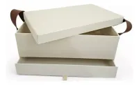 Cx Sacola com alça e gaveta 30,0 x 20,0 x 10,0 Tampa e fundo Cartonado - Parte interna e externa da mesma cor - Foto 2