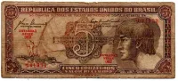 C111 - 5 Cruzeiros - Série 062 - Índio - Data: 1961 - R