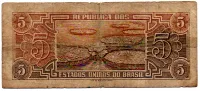 C111 - 5 Cruzeiros - Série 062 - Índio - Data: 1961 - R - Foto 2