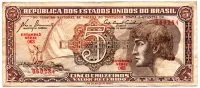 C111 - 5 Cruzeiros - Série 063 - Índio - Data: 1961 - MBC