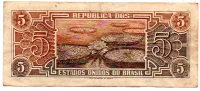 C111 - 5 Cruzeiros - Série 063 - Índio - Data: 1961 - MBC - Foto 2