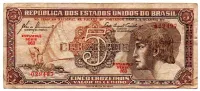 C111 - 5 Cruzeiros - Série 063 - Índio - Data: 1961 - BC