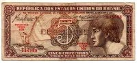 C111 - 5 Cruzeiros - Série 064 - Índio - Data: 1961 - BC