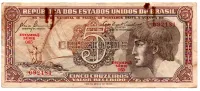 C111 - 5 Cruzeiros - Série 065 - Índio - Data: 1961 - UTG
