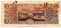 C111 - 5 Cruzeiros - Série 065 - Índio - Data: 1961 - UTG - Foto 2