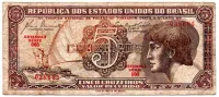 C111 - 5 Cruzeiros - Série 066 - Índio - Data: 1961 - BC