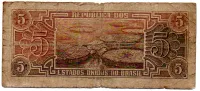 C111 - 5 Cruzeiros - Série 067 - Índio - Data: 1961 - UTG - Foto 2