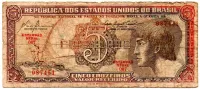 C111 - 5 Cruzeiros - Série 067 - Índio - Data: 1961 - UTG