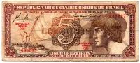 C111 - 5 Cruzeiros - Série 068 - Índio - Data: 1961 - BC