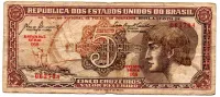 C111 - 5 Cruzeiros - Série 068 - Índio - Data: 1961 - R