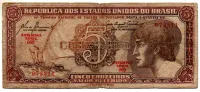 C111 - 5 Cruzeiros - Série 069 - Índio - Data: 1961 - R