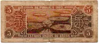 C111 - 5 Cruzeiros - Série 069 - Índio - Data: 1961 - R - Foto 2