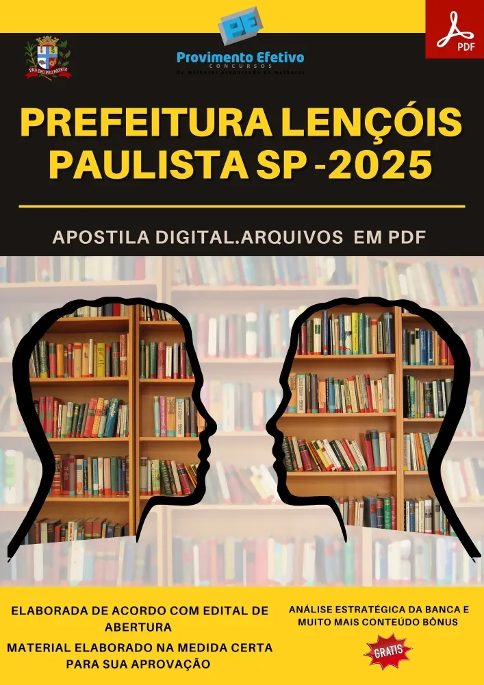 Apostila Pref Lençóis Paulista Agente Comunitário 2025 Imagem