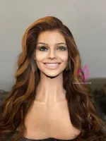 Dayane Lace Natural 60/65 cm Lace Front UltraHD humana cabelo brasileiro repartição  LivreBigPlus®.