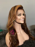 Dayane Lace Natural 60/65 cm Lace Front UltraHD humana cabelo brasileiro repartição  LivreBigPlus®. - Foto 3
